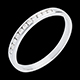 Juwelieren trauring semi pave weissgold kanalfassung 11 diama