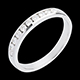 Frau trauring semi pave weissgold kanalfassung 03 karat