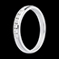 Gold Schmuck Trauring semi pav� in Weissgold - Kanalfassung  - 0.3 Karat - 10 Diamanten