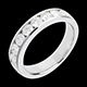 Gold Schmucke trauring semi pave weissgold kanalfassung karat di