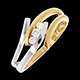 Gold Schmucke trilogie arabesque weiss und gelbgold diamanten