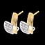 on-line kaufen Diamant Ohrringe tropique in Gelbgold - 24 Diamanten