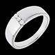 Gold Schmuck trilogie mit spannfassung weissgold diamanten
