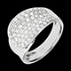 Gold Schmuck ring langue de diamants