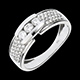 Kauf trilogie ring aus weissgold verziert