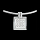 On-line Verfkauf collier carre weissgold 045 karat 25 diamanten