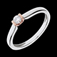 On-line Verfkauf solitarring isabella in rotgold und weiss