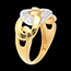 Verk�ufe Ring sautoir in Gelbgold - 24 Diamanten