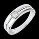 Kauf ring doppelrangig mit zentriertem diamant