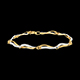 Hochzeit armband ondes du nil weissgold und gelb