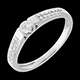 Geschenk solitar arche weissgold 025 karat 29 diamanten