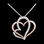 Geschenke Collier Coeurs Enlac�s - 18 Diamanten