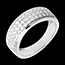 Geschenk Frau Ring Pl�iade in Weissgold - 0.63 Karat - 45 Diamanten
