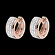 Geschenke ohrringe folie rose