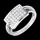 Juwelier ring rectangle weissgold 036 karat 28 diamanten