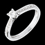 Geschenke Frauen Klassischer Solit�r pav� in Weissgold 