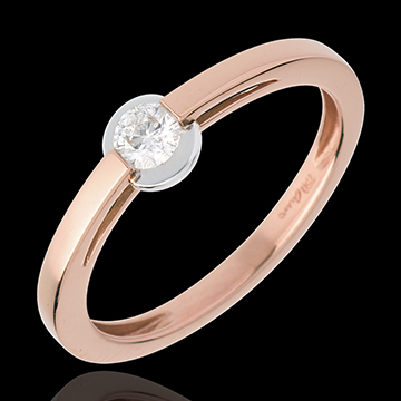 Gold Schmucke Solit�r Calice in Ros�gold