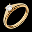 Geschenke Frau Solit�rring Diadem in Gelbgold