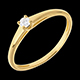Hochzeit klassischer solitar gelbgold