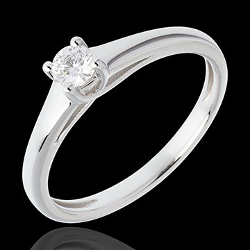 Hochzeit Klassischer Solit�r in Weissgold 