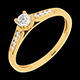 On-line Verfkauf solitarring duchesse in gelbgold