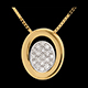 Juwelieren collier alcove in gelbgold 19 diamanten