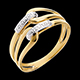 Frau ring agraphe gelbgold