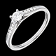 Schmuck solitarring duchesse weissgold besetzt
