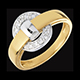 Geschenk Frau ring karabiner 10 diamanten