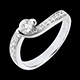 Geschenk Frau solitarring solstice d ete weissgold