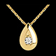 Juwelieren collier phiole gelbgold