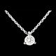 Juwelieren collier solitar weissgold 026 karat