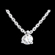 Geschenke Frau collier solitar weissgold 031 karat