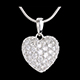 Verk�ufe anhanger funkelndes herz in weissgold 04 karat 50