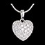 Juwelier Anh�nger Funkelndes Herz in Weissgold - 2.04 Karat - 50 Diamanten