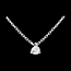 Juwelier Collier Solit�r in Weissgold