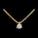 Schmuck collier solitar gelbgold