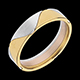 kaufen ring harlekin in gelbgold und weissgold