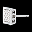 Verk�ufe Ohrstecker carr� in Weissgold - 0.27 Karat - 18 Diamanten