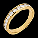 Schmuck trauring semi pave gelbgold kanalfassung 065 karat