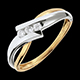 Geschenk Frau trilogie ring solfege weissgold und gelb