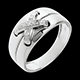 Geschenke Frauen ring lacet weissgold diamanten