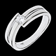 Gold Schmucke ring salome in weissgold