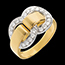 on-line kaufen Ring fermoir in Gelbgold - 0.38 Karat - 21 Diamanten