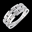 Geschenk Frauen Ring Kanevas in Weissgold - 6 Diamanten