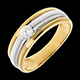 Geschenk solitar eklipse weiss und gelbgold