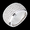 Juwelier Ring Diorama in Weissgold - 2.05 Karat - 79 Diamanten