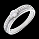 Gold Schmucke solitar empire weissgold 034 karat 17 diamanten