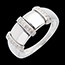 Verkauf Ring Triade in Weissgold - 9 Diamanten