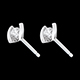 Geschenke ohrstecker caldera weissgold 021 karat